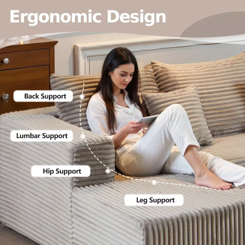 Cloud Sectional Couch With L-Shape Chaise