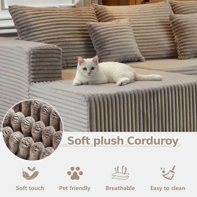 Cloud Sectional Couch With L-Shape Chaise