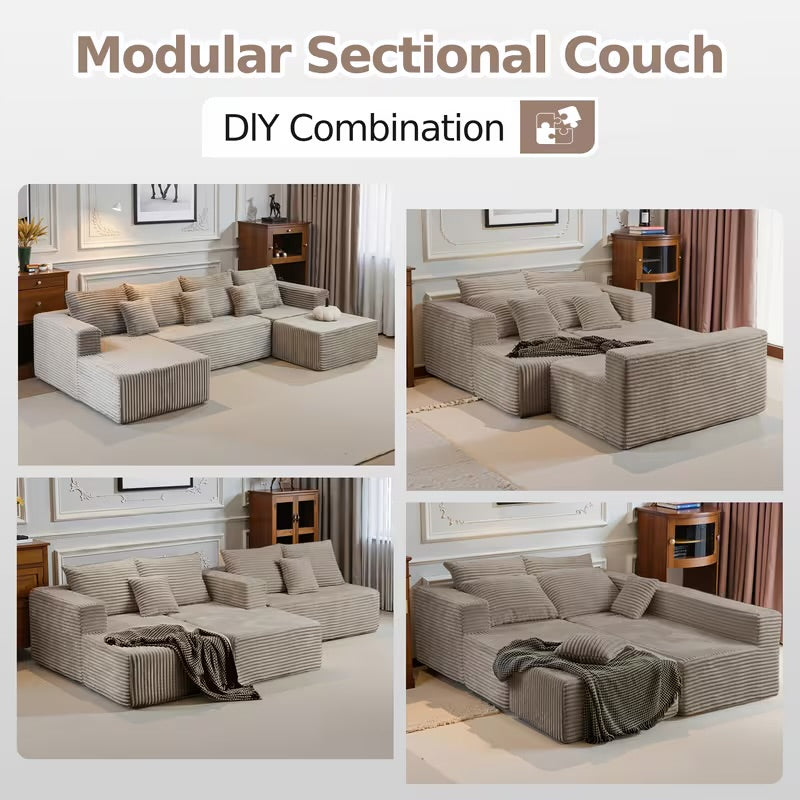 Cloud Sectional Couch With L-Shape Chaise